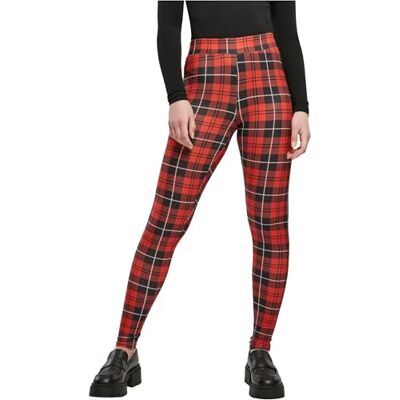 Urban Classics Tb4771-dames Soft Aop Leggings yogabroek voor dames, Redcheck, XL XL Urban Classics Tb4771-dames Soft Aop Leggings yogabroek voor dames, Redcheck, XL XL