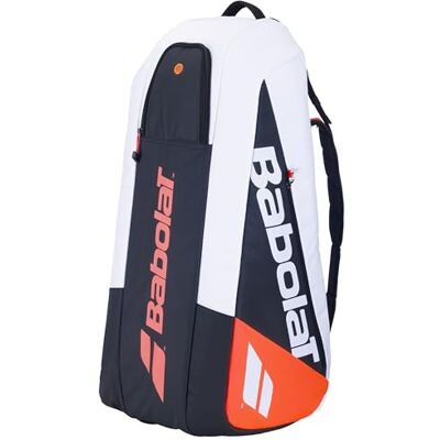 Babolat Pure Strike Set van 6 rackethouders van de 4e generatie, wit/rood Babolat Pure Strike Set van 6 rackethouders van de 4e generatie, wit/rood
