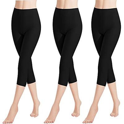 Libella 4161 VA Dameslegging, 3/4 broek van katoen, capribroek met hoge taille, kleurrijk, slim fit, fitnessbroek, meerkleurig L Libella 4161 VA Dameslegging, 3/4 broek van katoen, capribroek met hoge taille, kleurrijk, slim fit, fitnessbroek, meerkleurig L