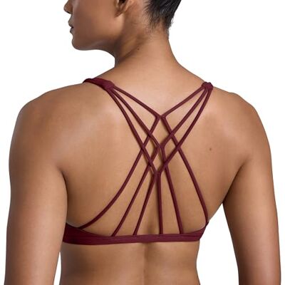 CRZ YOGA Sportbeha voor dames, yoga, beha, zakken, afneembaar, gekruiste rug Maintien Léger, Coussinets Amovibles, Yoga, Sport, Lisse, Dos À Bretelles Fines, Col Rond Ouvert, pour Femmes M CRZ YOGA Sportbeha voor dames, yoga, beha, zakken, afneembaar, gekruiste rug Maintien Léger, Coussinets Amovibles, Yoga, Sport, Lisse, Dos À Bretelles Fines, Col Rond Ouvert, pour Femmes M
