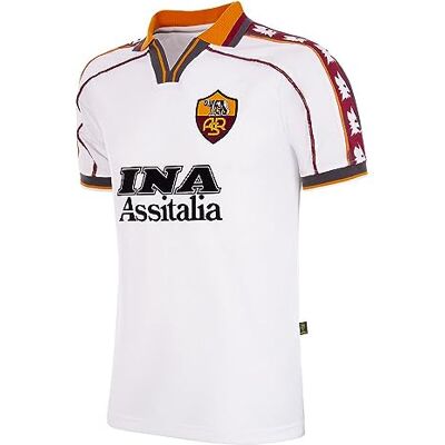 AS Roma COPA 1998-99 Away Retro voetbalshirt, wit AS Roma COPA 1998-99 Away Retro voetbalshirt, wit