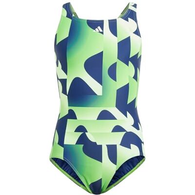 Adidas Performance 3-Stripes Graphic Swimsuit Kids Eendelig badpak voor meisjes Adidas Performance 3-Stripes Graphic Swimsuit Kids Eendelig badpak voor meisjes