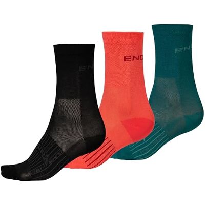 Endura Coolmax damessokken, verpakking van 3 stuks, blauw Endura Coolmax damessokken, verpakking van 3 stuks, blauw