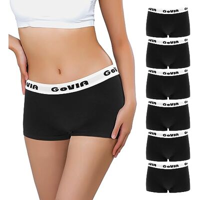 Libella Set van 6 boxershorts van zacht katoen voor dames L Libella Set van 6 boxershorts van zacht katoen voor dames L