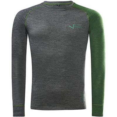 Black Crevice Merino T-shirt met lange mouwen voor heren, functioneel shirt Black Crevice Merino T-shirt met lange mouwen voor heren, functioneel shirt