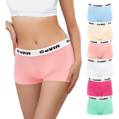 Libella Set van 6 boxershorts van zacht katoen voor dames L Libella Set van 6 boxershorts van zacht katoen voor dames L