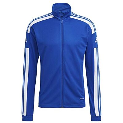 Adidas Squadra 21 Trainingsjas voor heren, koningsblauw/wit, M Adidas Squadra 21 Trainingsjas voor heren, koningsblauw/wit, M