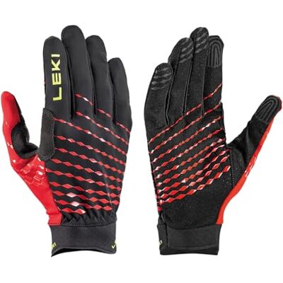 LEKI Ultra Trail Breeze handschoenen, zwart/neonrood, maat EU 8 LEKI Ultra Trail Breeze handschoenen, zwart/neonrood, maat EU 8