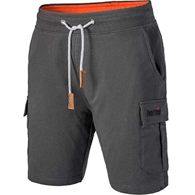 Mount Swiss Cargo shorts heren I Moderne katoenen bermuda shorts voor heren met 6 zakken & klittenband resp. ritssluiting I vrije tijd cargo broek heren kort in klassieke kleuren maat S 6XL, antraciet, L L Mount Swiss Cargo shorts heren I Moderne katoenen bermuda shorts voor heren met 6 zakken & klittenband resp. ritssluiting I vrije tijd cargo broek heren kort in klassieke kleuren maat S 6XL, antraciet, L L
