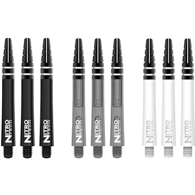 Dragon Nitrotech Multipack Zwart, Wit en Grijs Medium Dart Shafts Dragon Nitrotech Multipack Zwart, Wit en Grijs Medium Dart Shafts