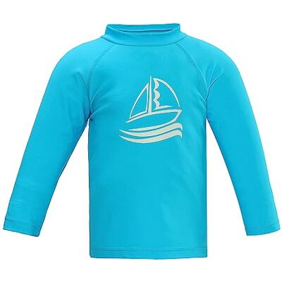 LACOFIA Zwembroek met lange mouwen voor jongens en meisjes, zwemkleding voor kinderen, Rashguard, zonwering, sneldrogend, Blauw 5 ans LACOFIA Zwembroek met lange mouwen voor jongens en meisjes, zwemkleding voor kinderen, Rashguard, zonwering, sneldrogend, Blauw 5 ans