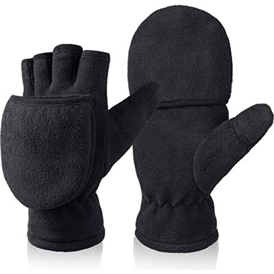 BESSTEVEN Warme fleece converteerbare winterhandschoenen voor hardlopen, sms'en, fotografie voor mannen en vrouwen BESSTEVEN Warme fleece converteerbare winterhandschoenen voor hardlopen, sms'en, fotografie voor mannen en vrouwen