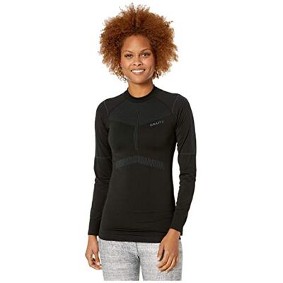 craft Active Intensity Cn Ls W Onderhemd voor dames, zwart/asfalt craft Active Intensity Cn Ls W Onderhemd voor dames, zwart/asfalt