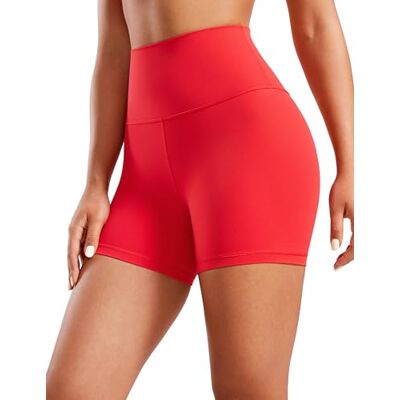 CRZ YOGA Butterluxe fietslegging 6/10/15/20 cm, Diep Rood 46 CRZ YOGA Butterluxe fietslegging 6/10/15/20 cm, Diep Rood 46