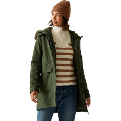 Regatta Veste parka Sabinka avec bordure en fourrure pour femme Regatta Veste parka Sabinka avec bordure en fourrure pour femme