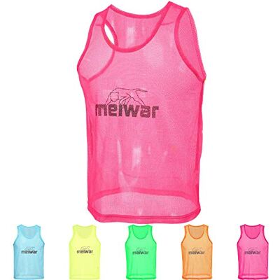 meiwar Sporthesje, voetbalrug, hockey, sneakers, 10 stuks, shirt voor kinderen en volwassenen, verschillende kleuren, roze, S meiwar Sporthesje, voetbalrug, hockey, sneakers, 10 stuks, shirt voor kinderen en volwassenen, verschillende kleuren, roze, S