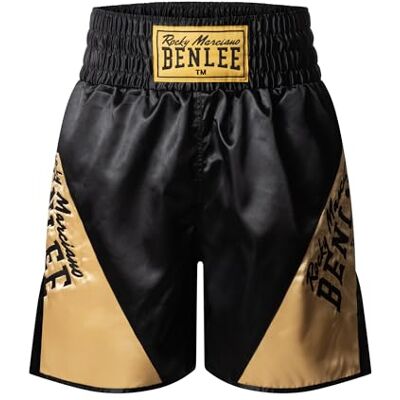 Lee Boxbroek Bonaventure Boxing Shorts voor heren, Zwart/Goud, XS Lee Boxbroek Bonaventure Boxing Shorts voor heren, Zwart/Goud, XS