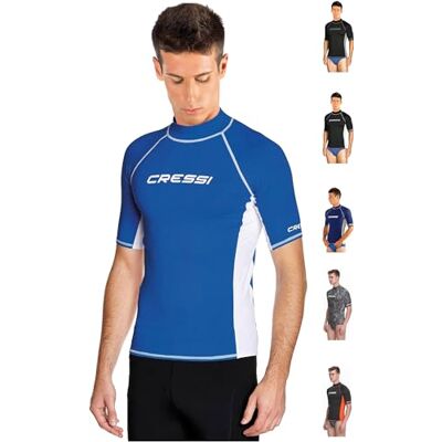 CRESSI Rash Guard Rash Guard Jumpsuit van zeer elastische stof, speciale lange en korte mouwen, uv-bescherming (UPF) 50+ heren CRESSI Rash Guard Rash Guard Jumpsuit van zeer elastische stof, speciale lange en korte mouwen, uv-bescherming (UPF) 50+ heren