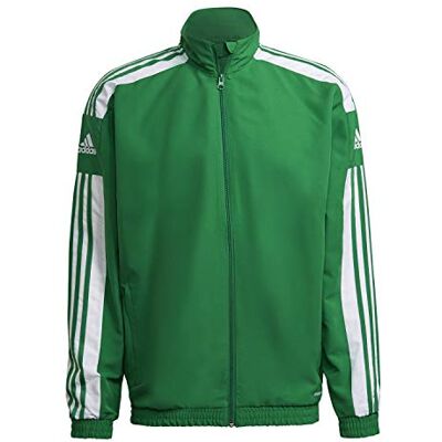 Adidas Herenjas Squadra 21 Presentation jas, Team Groen/Wit, S Adidas Herenjas Squadra 21 Presentation jas, Team Groen/Wit, S