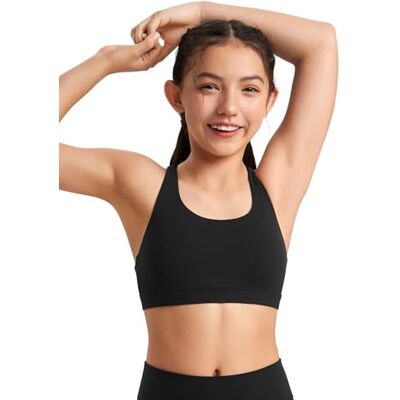 CRZ YOGA Meisjes Butterluxe Strappy Sportbeha Yoga Beha Tiener Dansen Bijsnijden Top Butterluxe, Maintien Léger, Coussinets Amovibles, Yoga, Athlétique, Extrêmement Doux, Col Dégagé, pour Adolescents L CRZ YOGA Meisjes Butterluxe Strappy Sportbeha Yoga Beha Tiener Dansen Bijsnijden Top Butterluxe, Maintien Léger, Coussinets Amovibles, Yoga, Athlétique, Extrêmement Doux, Col Dégagé, pour Adolescents L