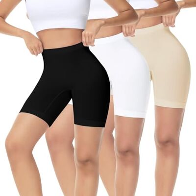 IceReco Set van 3 fietsbroeken voor dames, korte legging met pijpen, anti-wrijving, geschikt voor sport L IceReco Set van 3 fietsbroeken voor dames, korte legging met pijpen, anti-wrijving, geschikt voor sport L