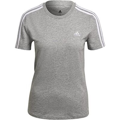 Adidas Essentials Slim 3-Stripes T-shirt voor dames (1 stuk) Adidas Essentials Slim 3-Stripes T-shirt voor dames (1 stuk)
