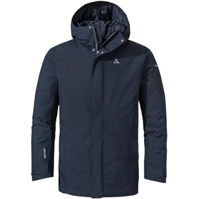 Schöffel Parka Style Froda MNS, ademend en waterdicht met 2-weg stretch, lichte outdoorjas met verstelbare capuchon Schöffel Parka Style Froda MNS, ademend en waterdicht met 2-weg stretch, lichte outdoorjas met verstelbare capuchon