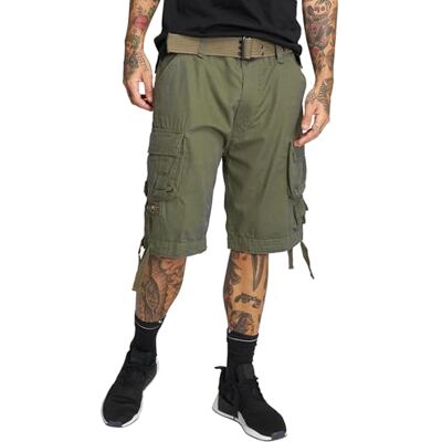 Brandit heren savage shorts, sneeuw, camouflage, XXL, Olijf, XL XL Brandit heren savage shorts, sneeuw, camouflage, XXL, Olijf, XL XL
