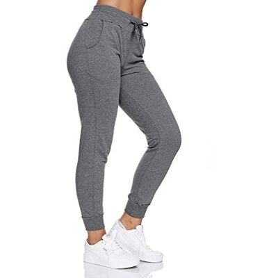 Smith & Solo Joggingbroek voor dames Katoenen joggingbroek voor dames Slim-fit lange trainingsbroek Fitnessbroek met hoge taille Jogger Modern Running Broek, Antraciet L Smith & Solo Joggingbroek voor dames Katoenen joggingbroek voor dames Slim-fit lange trainingsbroek Fitnessbroek met hoge taille Jogger Modern Running Broek, Antraciet L