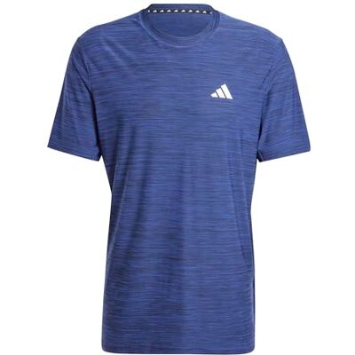 Adidas Train Essentials Stretch Training Tee voor heren, donkerblauw/zwart/wit, maat S lang Adidas Train Essentials Stretch Training Tee voor heren, donkerblauw/zwart/wit, maat S lang