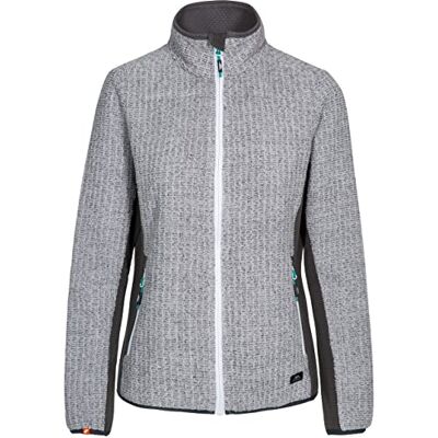 Trespass Liggins fleecejack voor dames, warm, 220 g/m², grijs. Trespass Liggins fleecejack voor dames, warm, 220 g/m², grijs.