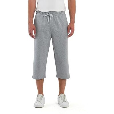 COMEOR Korte broek voor heren met zakken – 3/4 broek, bermuda, lang, los, sportbroek, casual, sportkleding, wandelen S COMEOR Korte broek voor heren met zakken – 3/4 broek, bermuda, lang, los, sportbroek, casual, sportkleding, wandelen S