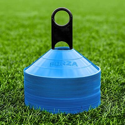 FORZA Afbakeningsstukken voor sporttraining, essentiële uitrusting voor voetbal, rugby, fitness en andere sporten, 10 kleuren, 50/1000 stuks FORZA Afbakeningsstukken voor sporttraining, essentiële uitrusting voor voetbal, rugby, fitness en andere sporten, 10 kleuren, 50/1000 stuks