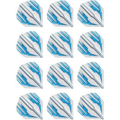 Dragon Hardcore Radical Wit en Blauw Extra Dikke Flights 4 sets per verpakking (in totaal 12 vinnen) Dragon Hardcore Radical Wit en Blauw Extra Dikke Flights 4 sets per verpakking (in totaal 12 vinnen)