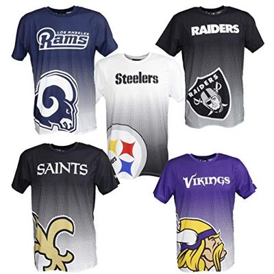 New Era NFL T-shirt American Football Fanhemd Tricot Gradient, Steelers-wit New Era NFL T-shirt American Football Fanhemd Tricot Gradient, Steelers-wit