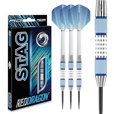 Dragon Stag: 26 g dartpijlen met stalen punten met vleugels en dartstaven Dragon Stag: 26 g dartpijlen met stalen punten met vleugels en dartstaven
