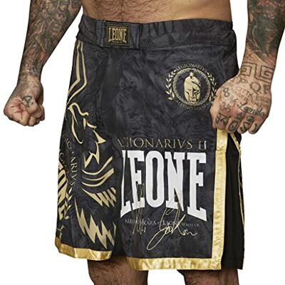 LEONE 1947 , Legionarivs II Mma Shorts voor volwassenen, uniseks, zwart, XXL, AB790 LEONE 1947 , Legionarivs II Mma Shorts voor volwassenen, uniseks, zwart, XXL, AB790