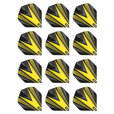 Dragon Hardcore Radical Black & Yellow Dart Vluchten 4 sets Per Pak (12 Dart Flights in totaal) Dragon Hardcore Radical Black & Yellow Dart Vluchten 4 sets Per Pak (12 Dart Flights in totaal)