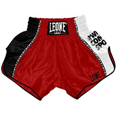 LEONE 1947 Training, Kick-Thai Shorts, uniseks, rood, M LEONE 1947 Training, Kick-Thai Shorts, uniseks, rood, M