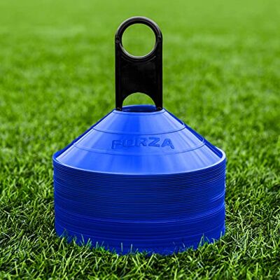 FORZA Afbakeningsstukken voor sporttraining, essentiële uitrusting voor voetbal, rugby, fitness en andere sporten, 10 kleuren, 50/1000 stuks FORZA Afbakeningsstukken voor sporttraining, essentiële uitrusting voor voetbal, rugby, fitness en andere sporten, 10 kleuren, 50/1000 stuks
