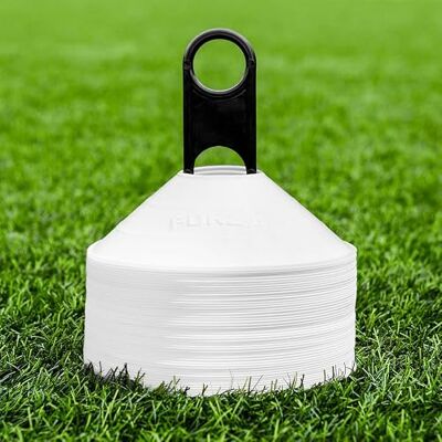 FORZA Afbakeningsstukken voor sporttraining, essentiële uitrusting voor voetbal, rugby, fitness en andere sporten, 10 kleuren, 50/1000 stuks FORZA Afbakeningsstukken voor sporttraining, essentiële uitrusting voor voetbal, rugby, fitness en andere sporten, 10 kleuren, 50/1000 stuks