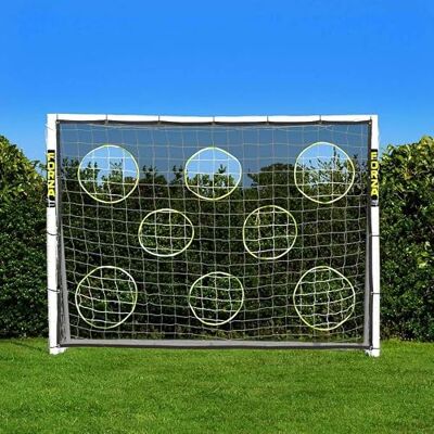 FORZA Voetbaldoel 2,4 m x 1,8 m – voetbaldoel voor de tuin van UPVC, weerbestendig, robuuste structuur met vergrendelingssysteem, duurzaam doel voor training en thuiswedstrijden FORZA Voetbaldoel 2,4 m x 1,8 m – voetbaldoel voor de tuin van UPVC, weerbestendig, robuuste structuur met vergrendelingssysteem, duurzaam doel voor training en thuiswedstrijden