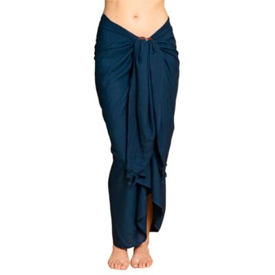 PANASIAM Sarong Zomercanvas in heldere kleuren, handgemaakt op natuurlijke viscose, blauw, 190 x 116 cm 190x116cm PANASIAM Sarong Zomercanvas in heldere kleuren, handgemaakt op natuurlijke viscose, blauw, 190 x 116 cm 190x116cm
