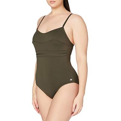 Haute pression A1001 Eendelig badpak voor dames, Groen (Kaki) 36 Haute pression A1001 Eendelig badpak voor dames, Groen (Kaki) 36