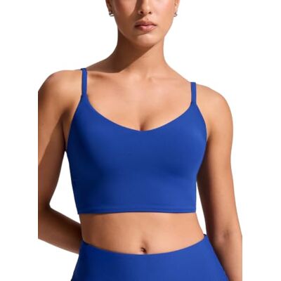 CRZ YOGA V-hals longline bikinitop, Wave Blauw 44 CRZ YOGA V-hals longline bikinitop, Wave Blauw 44