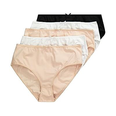 Ulla Popken Set van 5 damesslips, meerkleurig, 62-64 62-64 Ulla Popken Set van 5 damesslips, meerkleurig, 62-64 62-64