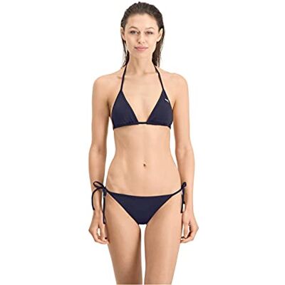 Puma Driehoekige bikinitop voor dames, marineblauw, S S Puma Driehoekige bikinitop voor dames, marineblauw, S S