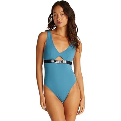 Calvin Klein PVH Europe B.V One Piece Fashion Fit Kw0kw02746 Andere zwemkleding voor dames, Blauw, L L Calvin Klein PVH Europe B.V One Piece Fashion Fit Kw0kw02746 Andere zwemkleding voor dames, Blauw, L L