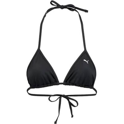 Puma Triangel-bikinitop voor dames, zwart. XS Puma Triangel-bikinitop voor dames, zwart. XS