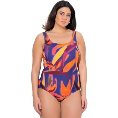 Ulla Popken Badpak, Ohne Softcups, Rundhalsausschnitt Eendelig badpak voor dames, Nachtblauw. 58-60 Ulla Popken Badpak, Ohne Softcups, Rundhalsausschnitt Eendelig badpak voor dames, Nachtblauw. 58-60